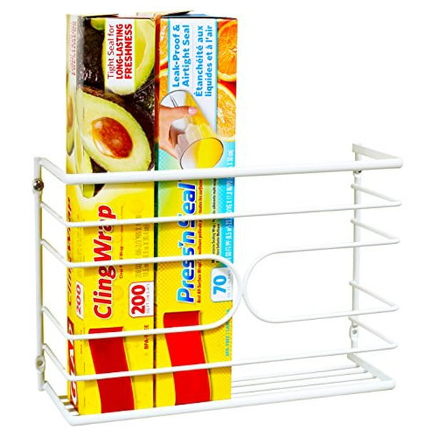 Kitchen Wrap Organizer Foil Storage Shelf Holder Rack Wall Door Cabinet Mount Kitchen Wrap Organizer Foil Storage Shelf Holder Rack Wall Door Cabinet Mount